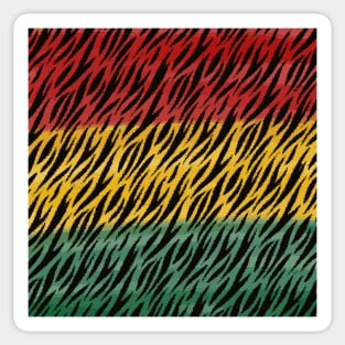 Animal Skin with African Color Style Sticker